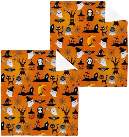 Seamless Halloween Face Towels - bath beyond