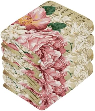 Luxury Floral Washcloth Set for bath beyond