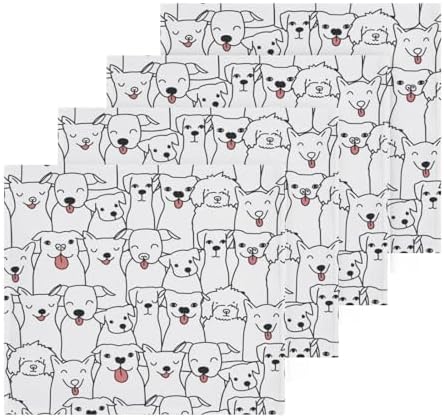 Amusing Dog Washcloth Set