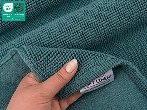 20x34 Inch Soft Cotton Bath MatNon-SlipComfortable for Home Bath Washable