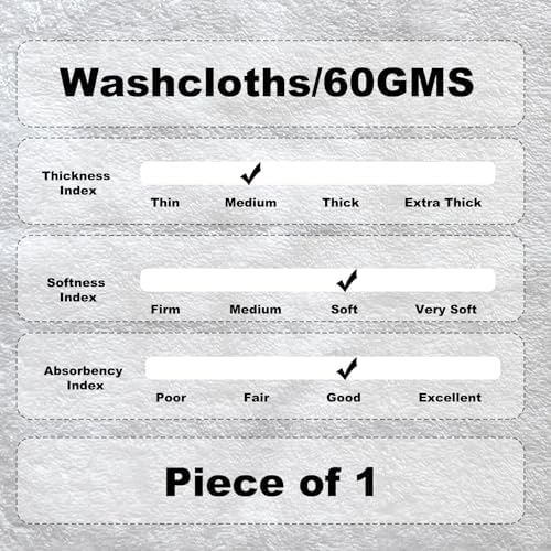 Luxury 100 White Cotton Washcloths for Bathroom Beyond