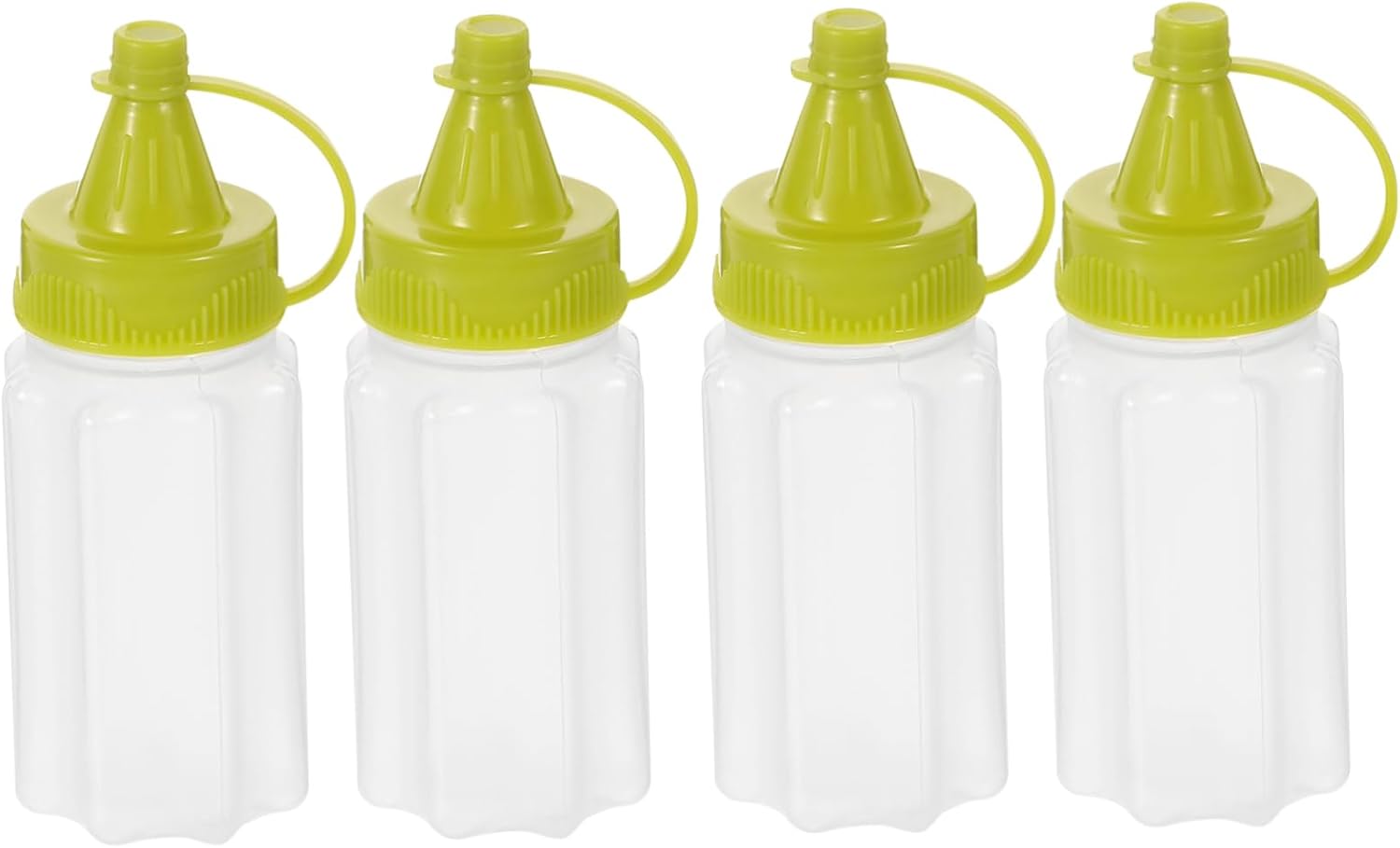 4-Pack Mini Squeeze Condiment Bottles for Outdoor KitchenUse