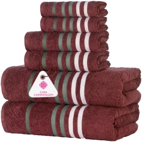 Elegant Washcloth Set Soft Egyptian Cotton 6-Piece Towels Premium Quality