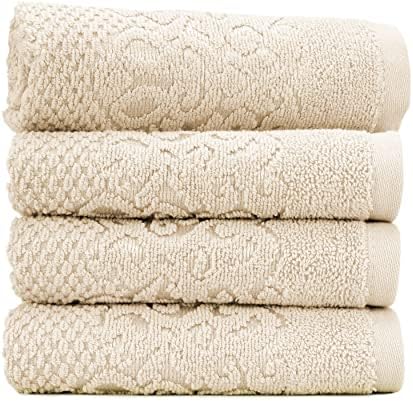 EastNBlue Galata Premium 100 Turkish Cotton Washcloths 4 Pack