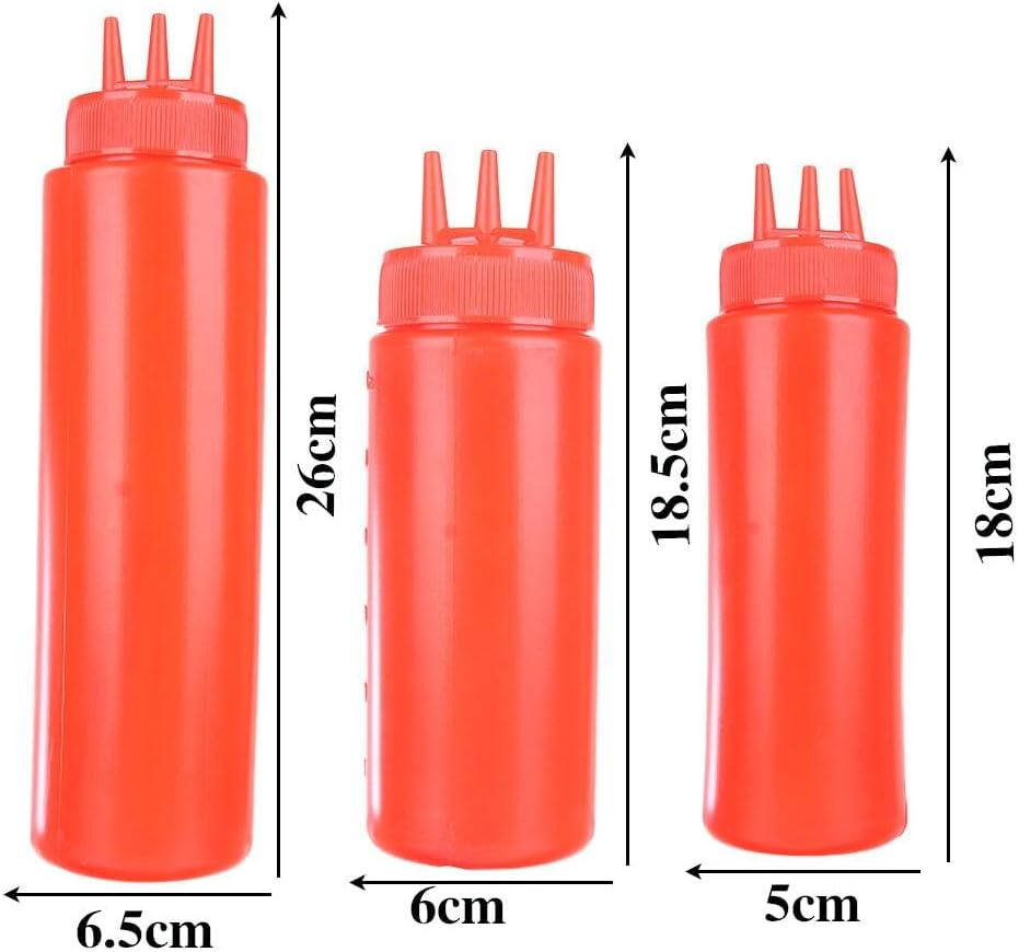 Generic 3-Hole Squeeze Bottles