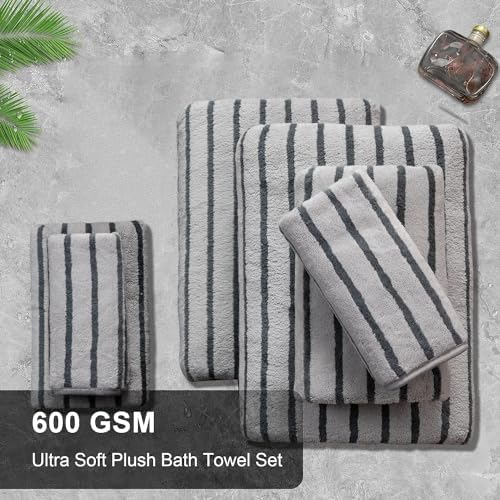 Bohobean 4-Piece Ultra-Soft Washcloth Set Microfiber Multi-Use