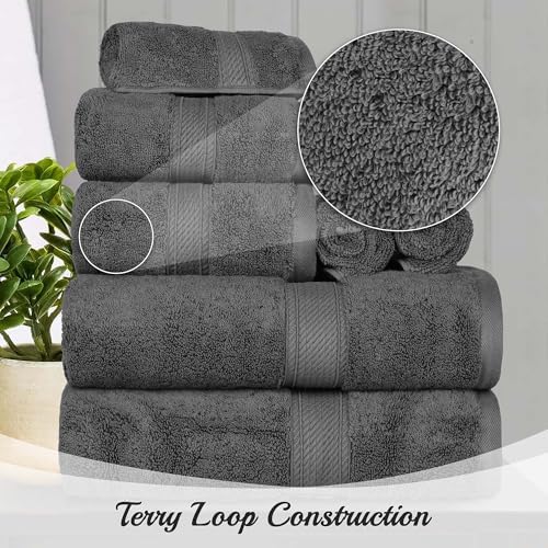 Essential Egyptian Cotton Pile Bath Towels Set for Luxury Comfort