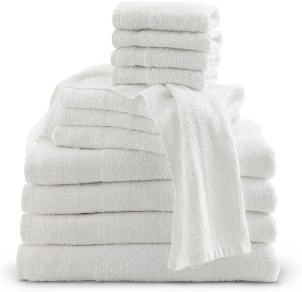 Medline 100 Cotton Washcloth Plush Towel Excellent Absorbency 12x12 inch 12 Count