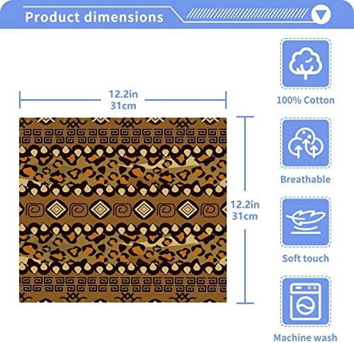WELLDAY African Cheetah Skin Washcloths 2 Pack
