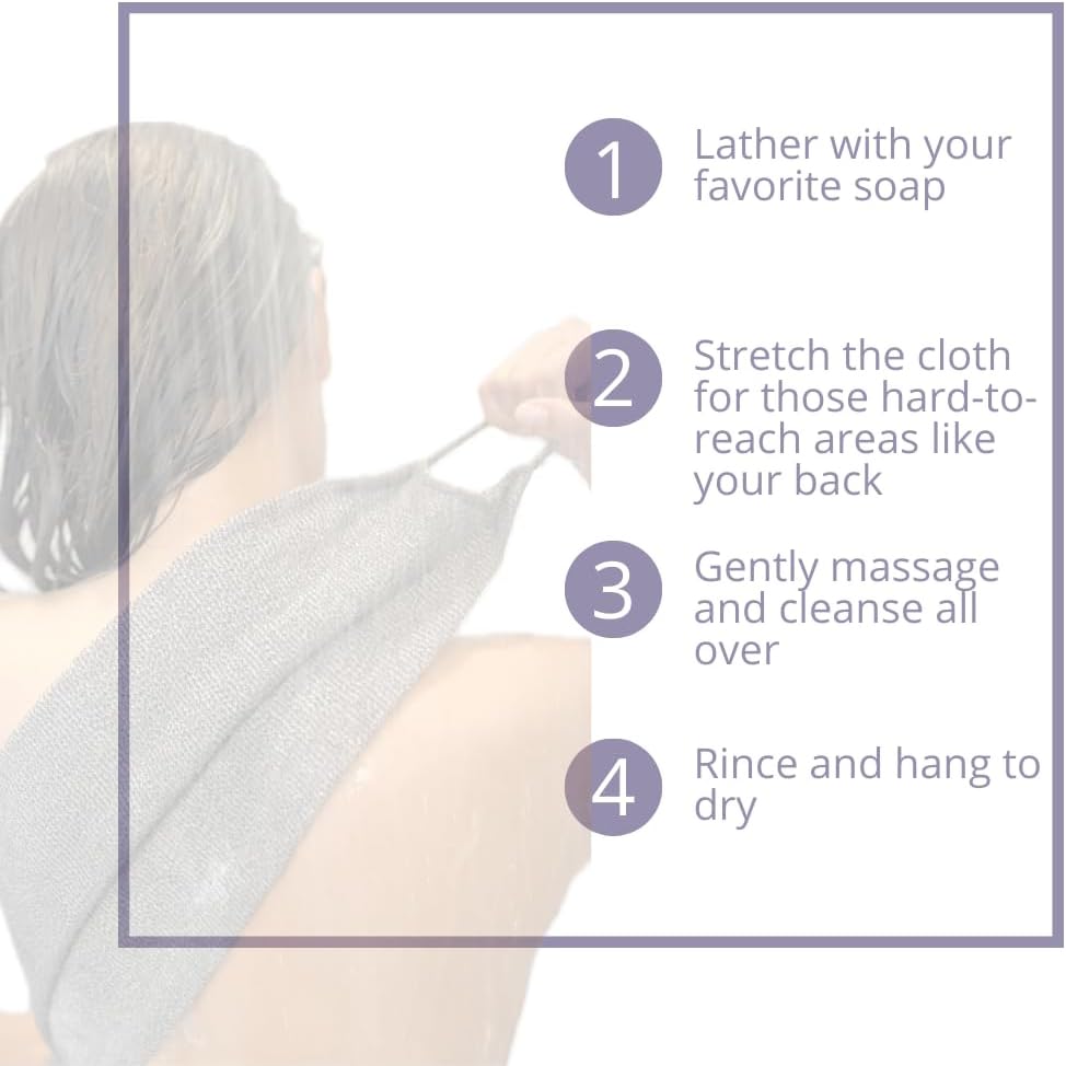 Exfoliating Washcloth 2-Pack - Japanese Style