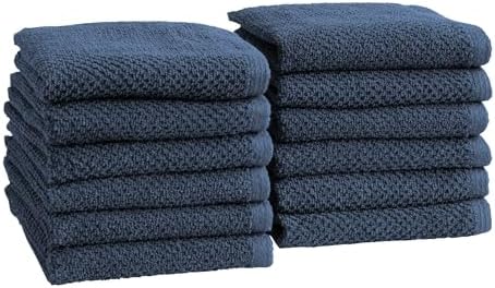 Great Bay Home Navy Washcloth 12-Pack 13x13