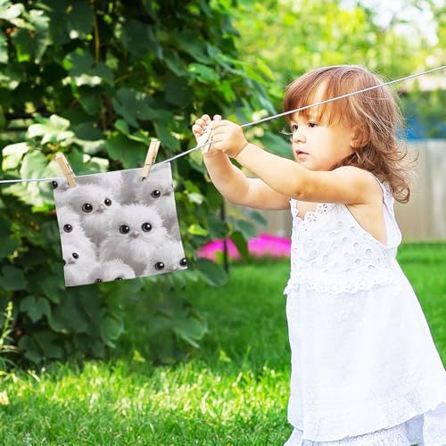 Fluffy 12x12in Washcloths Face Hand Towels 2-Pack of Soft Cotton Washcloths