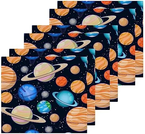WELLDAY Cartoon Solar System Washcloths 2 Pack