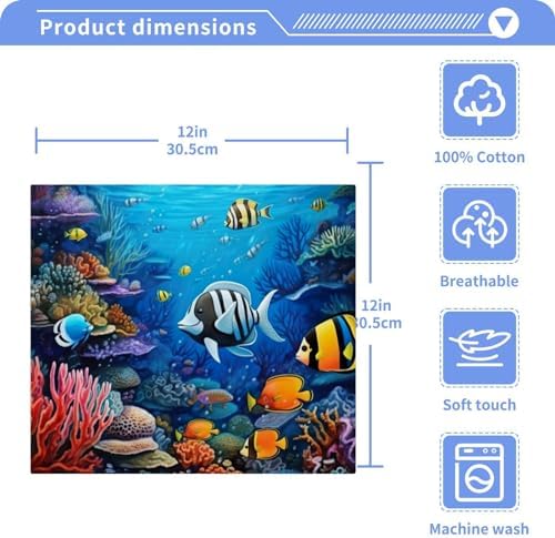 Kigai Ocean Fish Washcloth Set