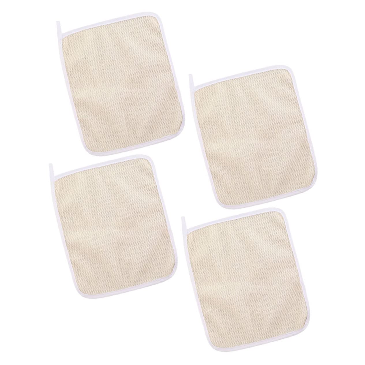 BESTYASH 4pcs Exfoliating Back Scrubber Body Towels