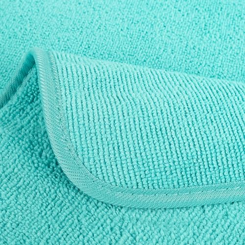 Pure Microfiber Washcloth Set Face and Body 13x13 in Lint Free Premium Quality