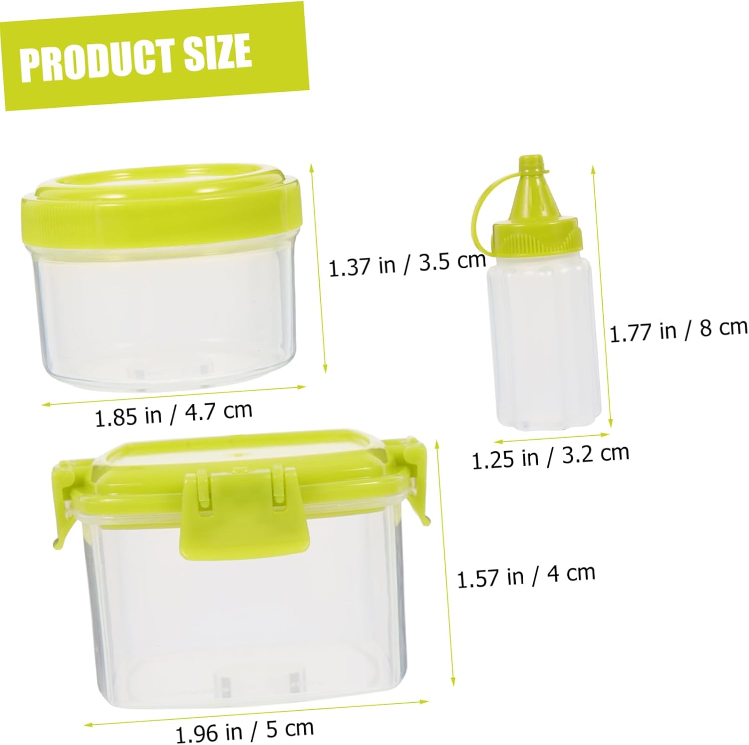 12-Piece Square squeezing Condiment Set for Everywhere