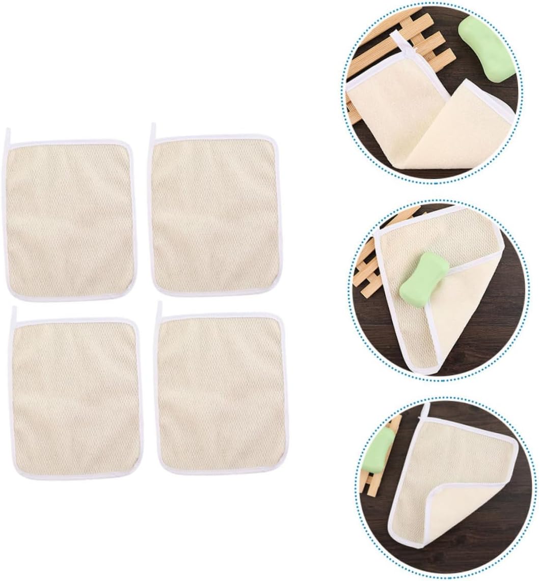 4pcs Exfoliating Body Scrubbing Towels