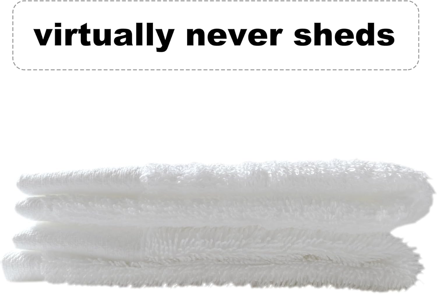 Luxury 100 White Cotton Washcloths for Bathroom Beyond