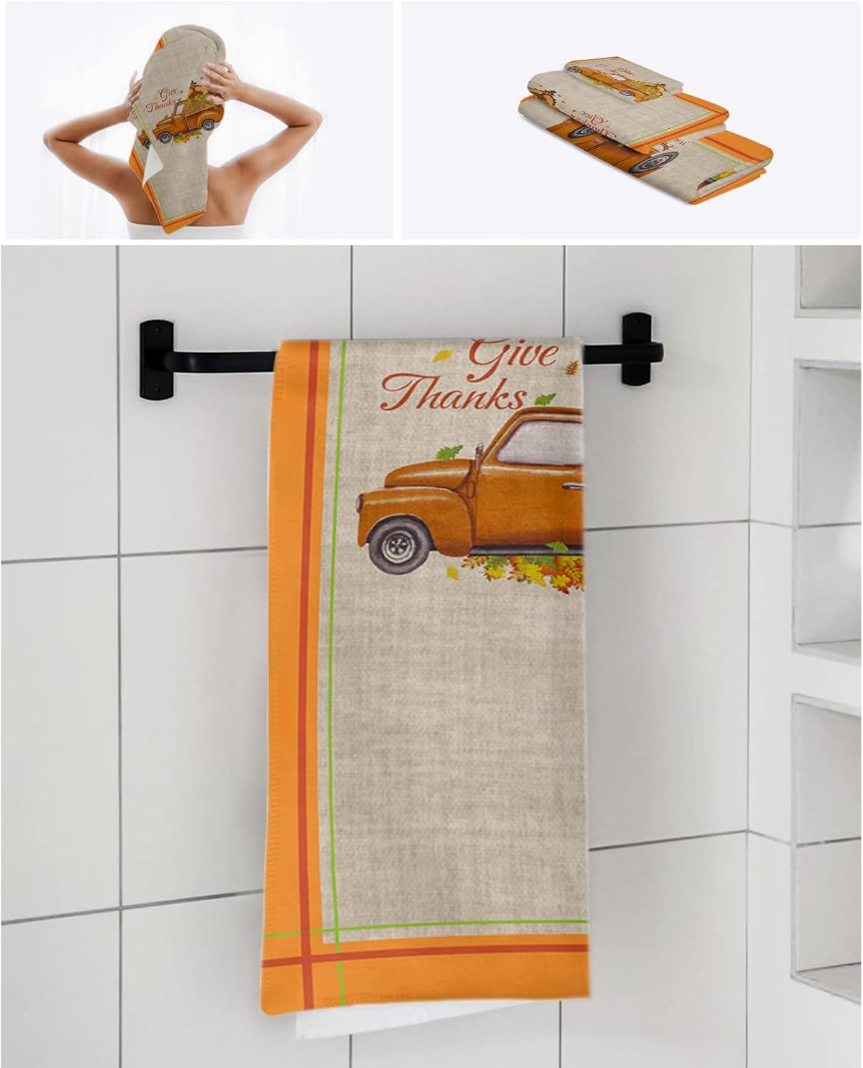Happy Thanksgiving Batch of Luxury bath towels set