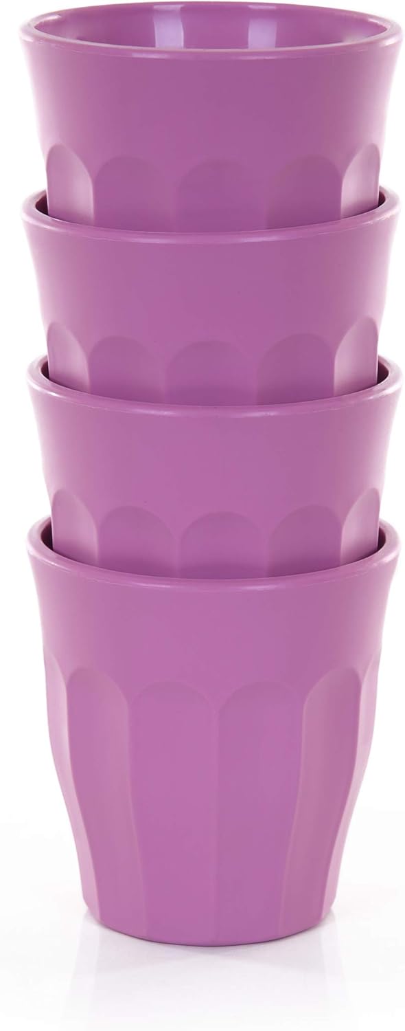 Mintra Home Unbreakable Tumblers Cups 4pk - Bold Collection 175ml 5oz