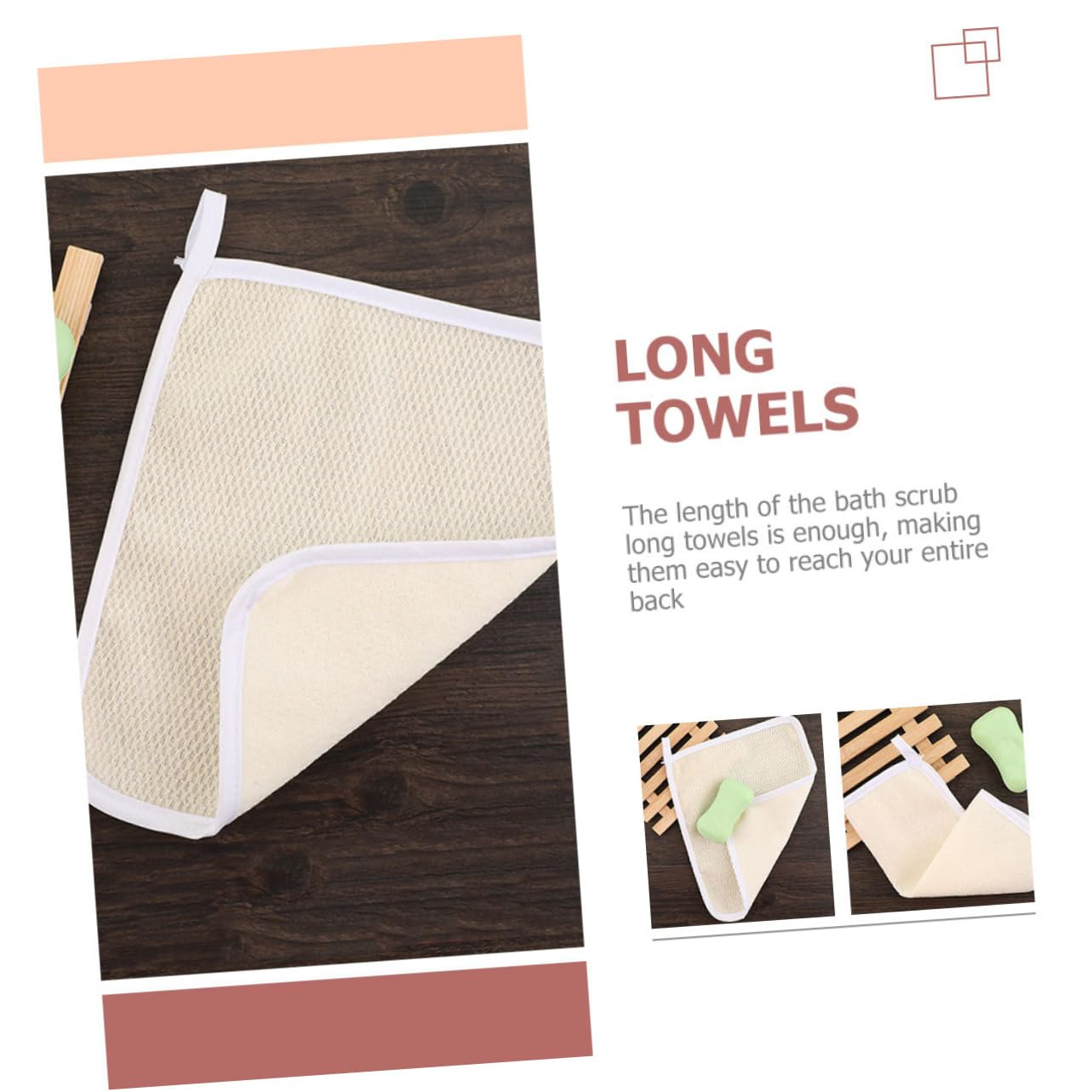 Clean Foaming Bath Scrubbers Towels for Body Back