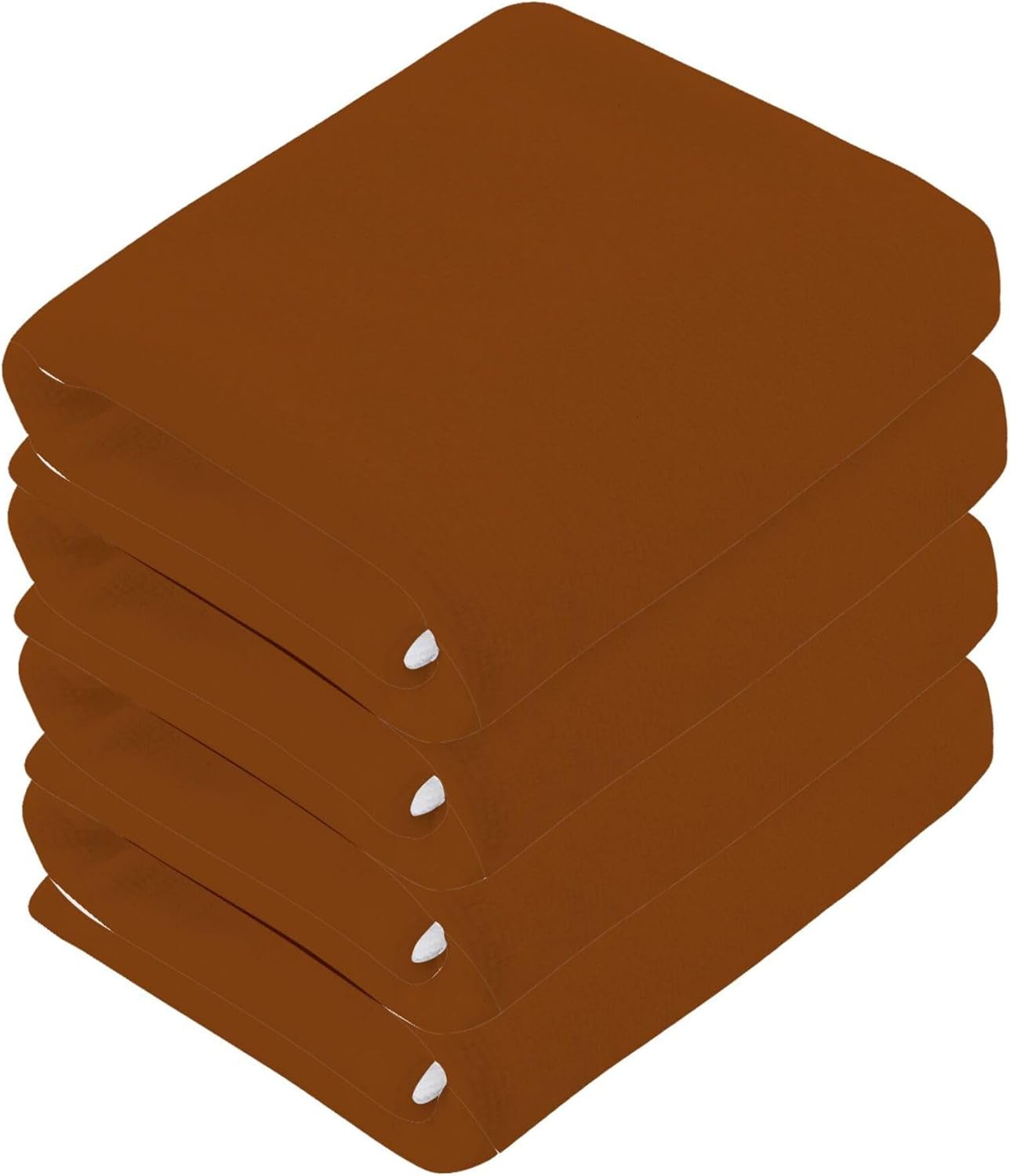 2-Pack of 12x12 Soft Cotton Washcloths Brown