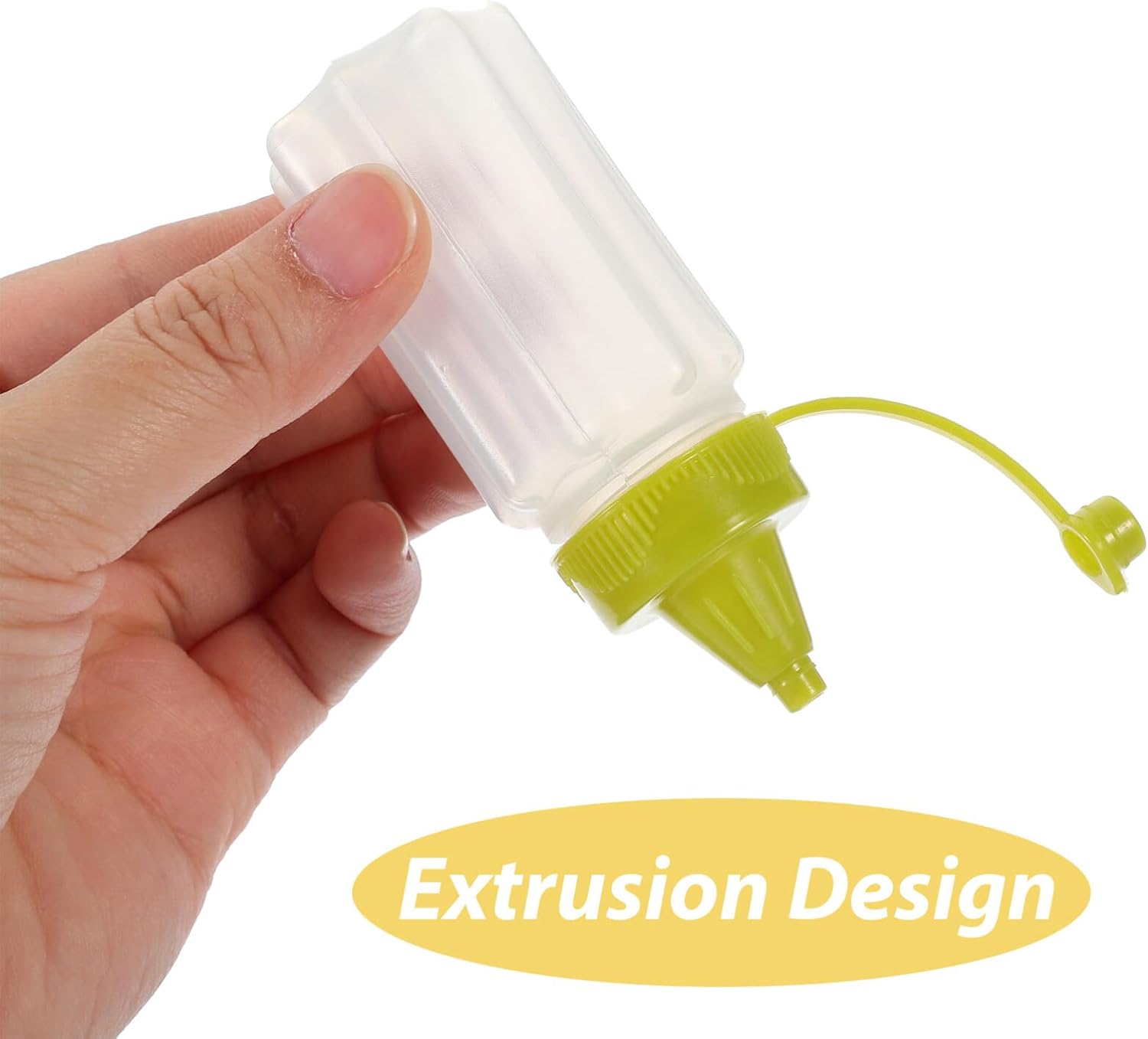 4-Piece Condiment Squeeze Bottles 30ml Compact Durable and Easy to Use