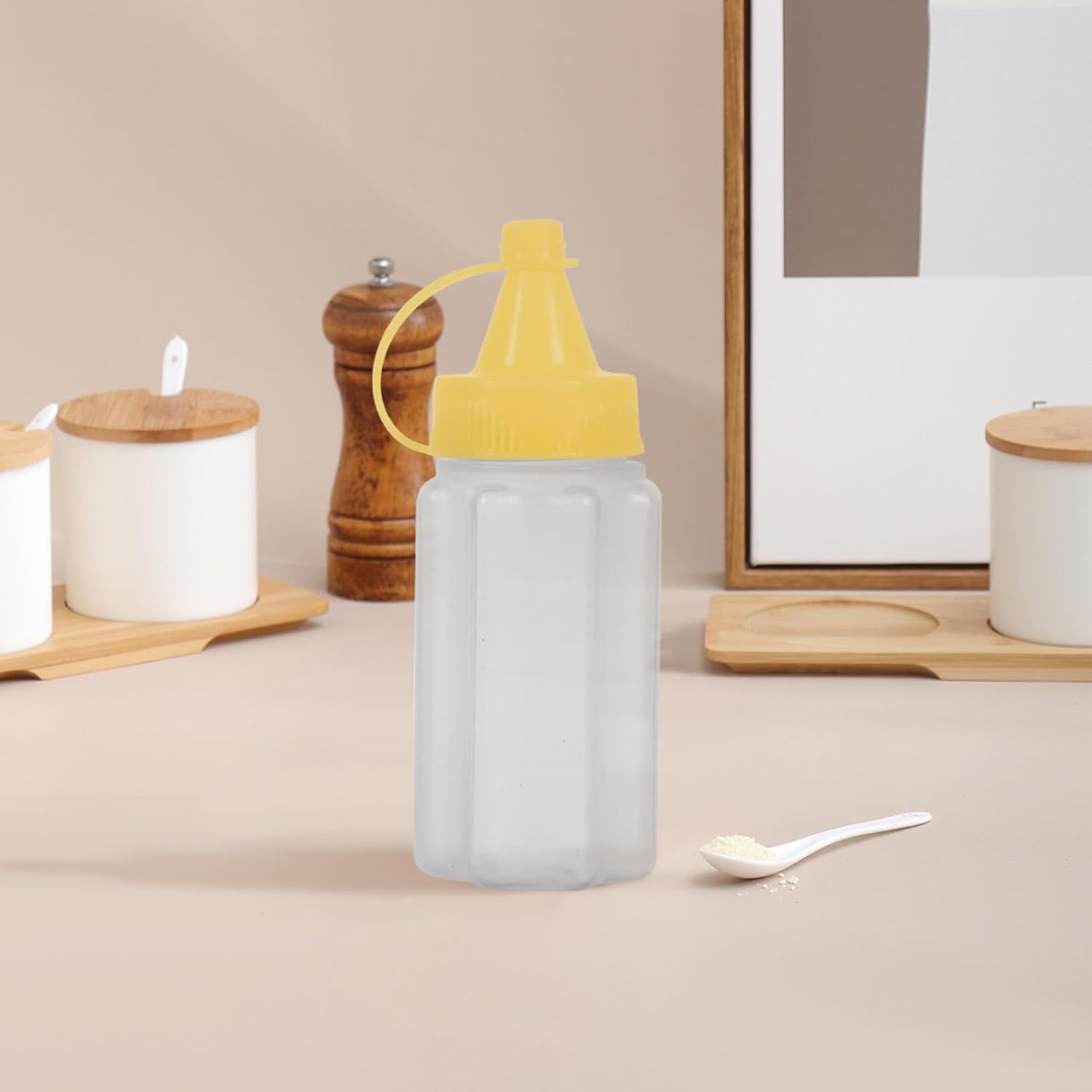 SOLUSTRE 4Pcs Condiment Squeeze Bottles Set