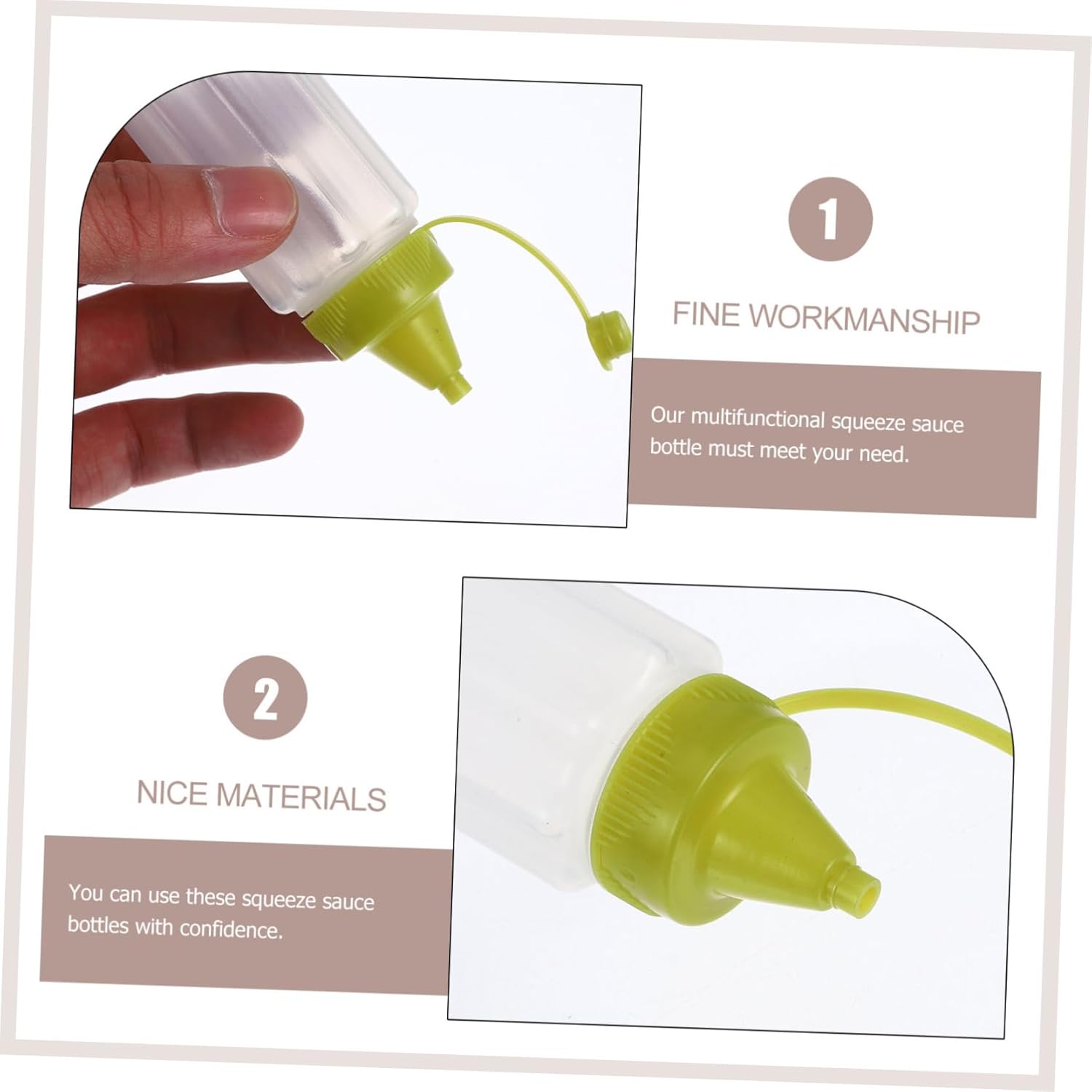 4-Pack of Reusable Squeeze Bottle