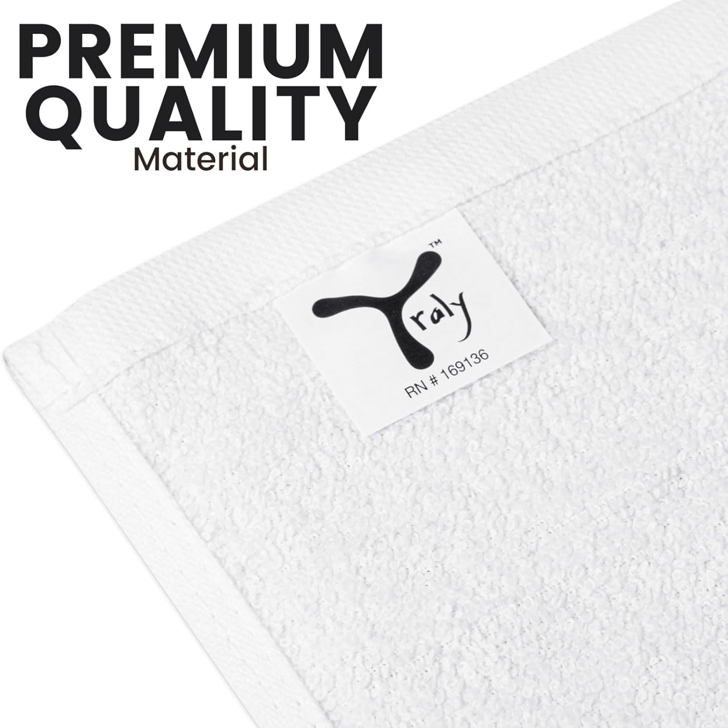 Premium 100 Cotton Washcloth Set - 24 Soft Thick Absorbent
