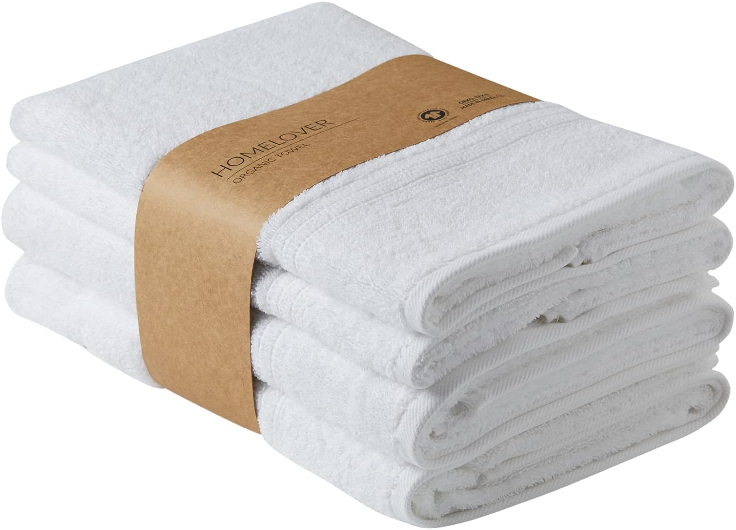 HOMELOVER 4 Piece Luxury Bath Towel Set