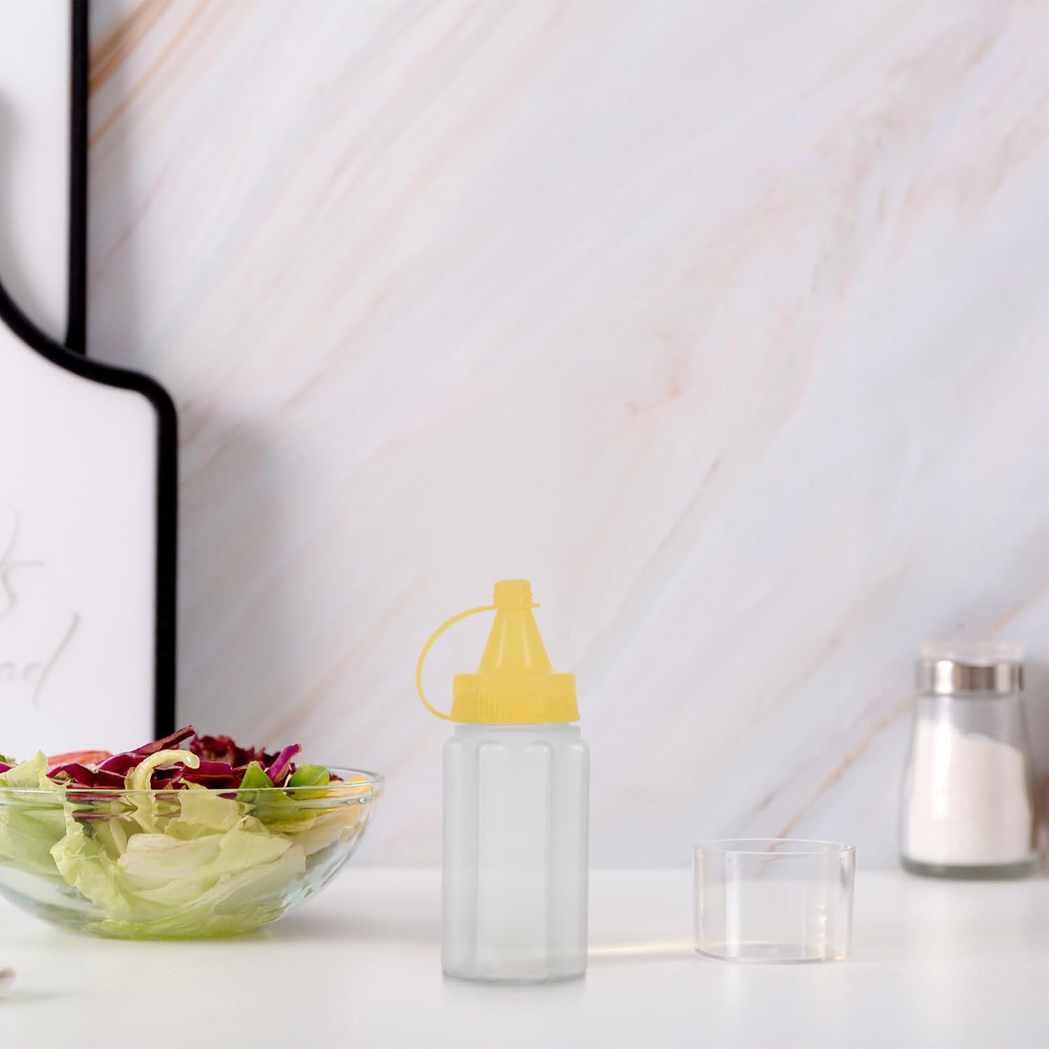 SOLUSTRE 4Pcs Condiment Squeeze Bottles Set
