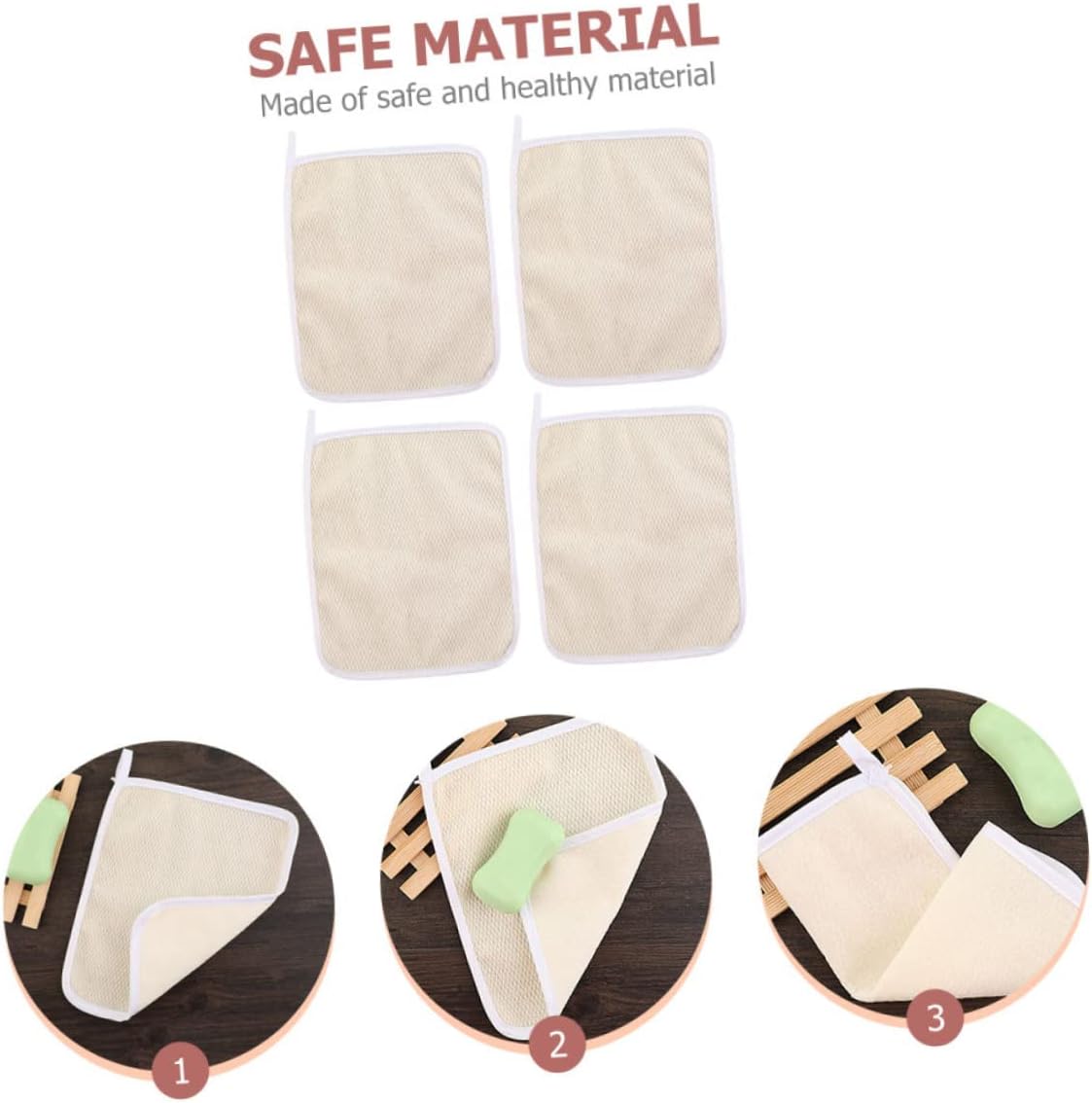 Perfect Exfoliating Washcloth Set for Deep Body scrubbing