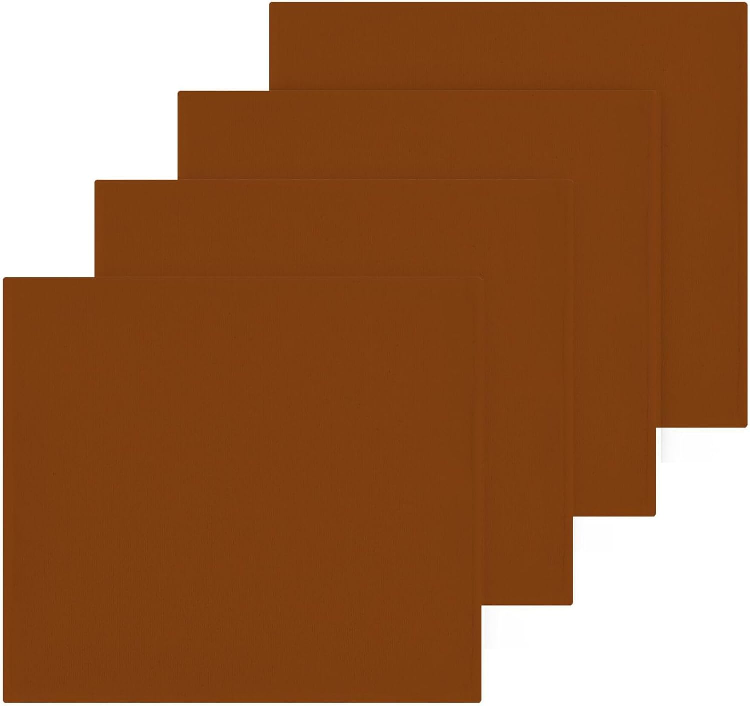 2-Pack of 12x12 Soft Cotton Washcloths Brown