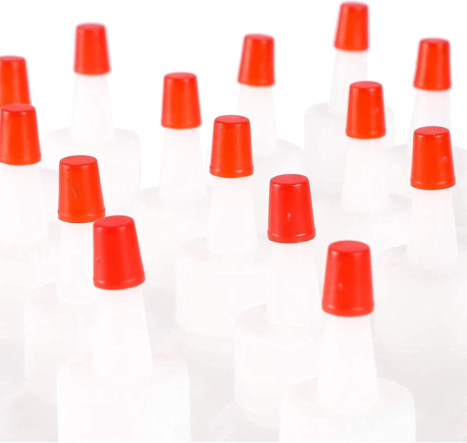 Juvale Boston Round Squeeze Bottles