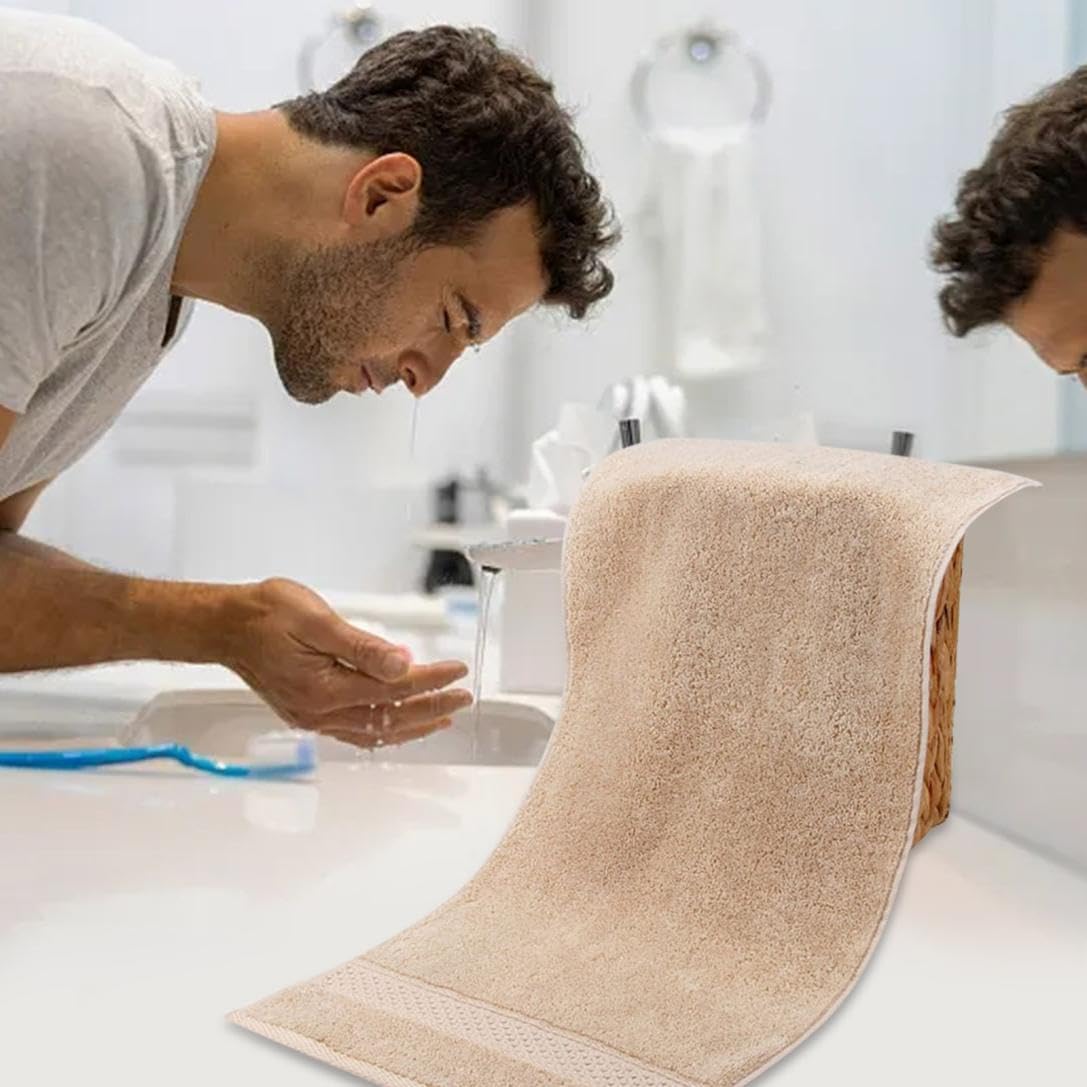 L3STVIKWEAWhite Cotton Washcloths for Home Hotel use