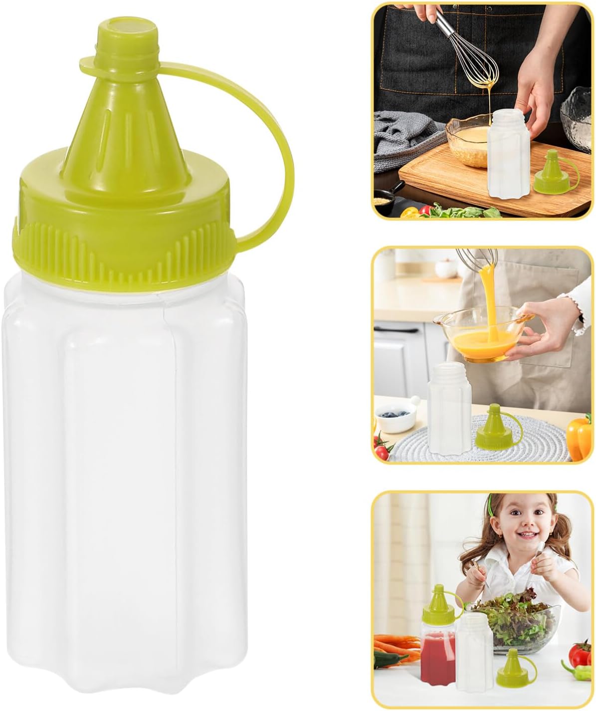 Mobestech 4Pc Condiment Squeeze Bottles