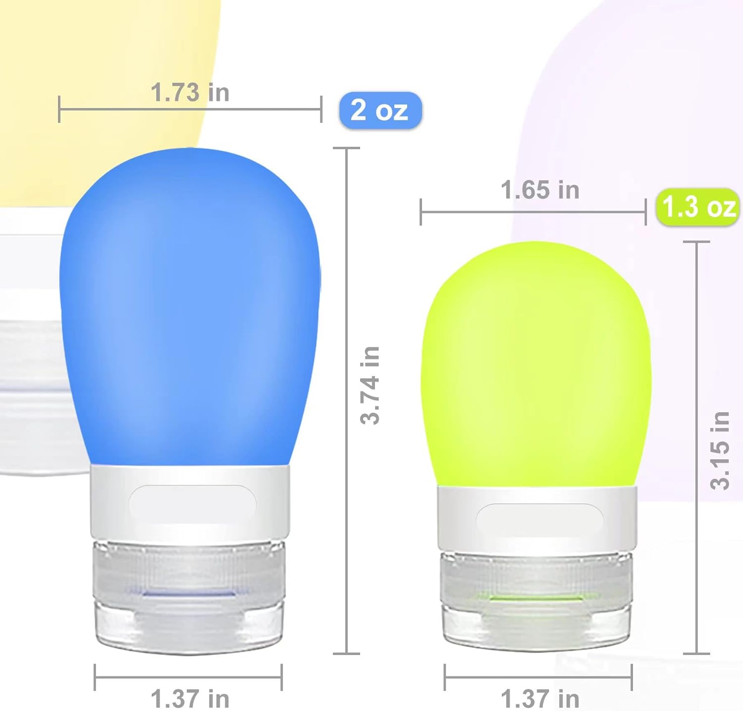 4-Pack Squeeze Salad Dressing Bottles with Leak-Proof Design