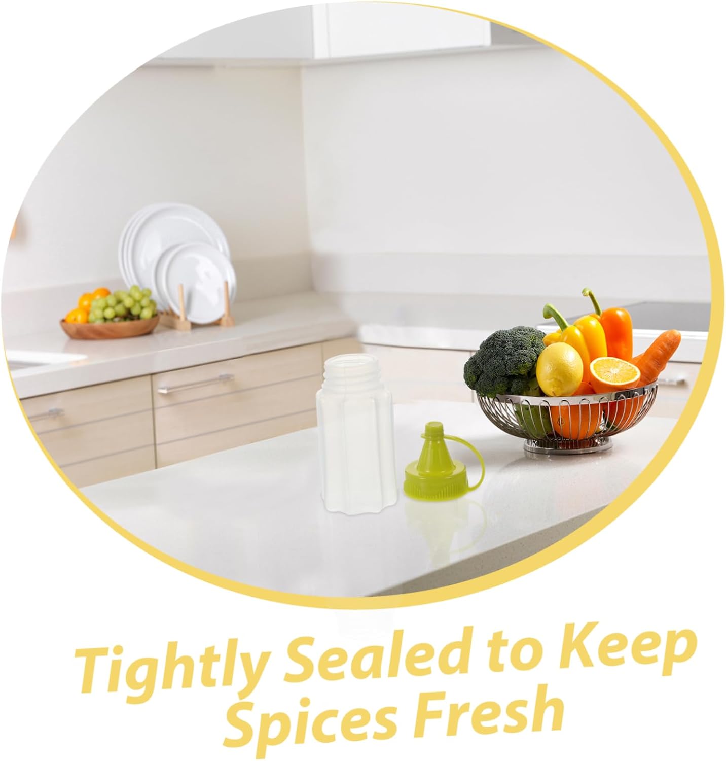 4-PCS Squeeze Condiment Bottles