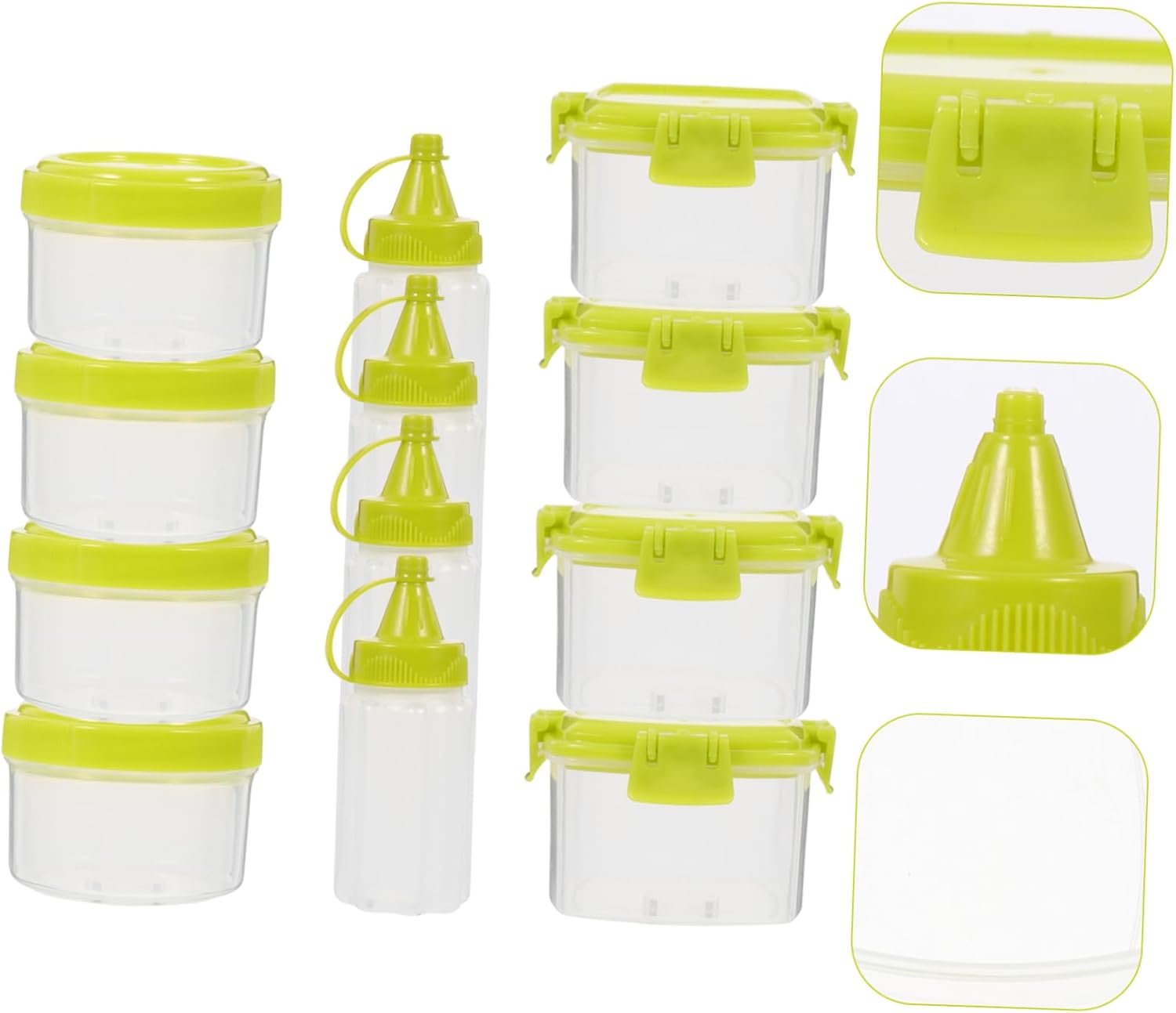 SHOWERORO Lightweight Condiment Bottles