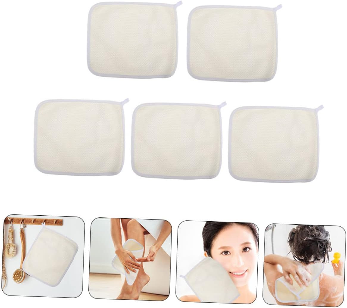 5-Piece Exfoliating Scrub Towels for Body Back Use