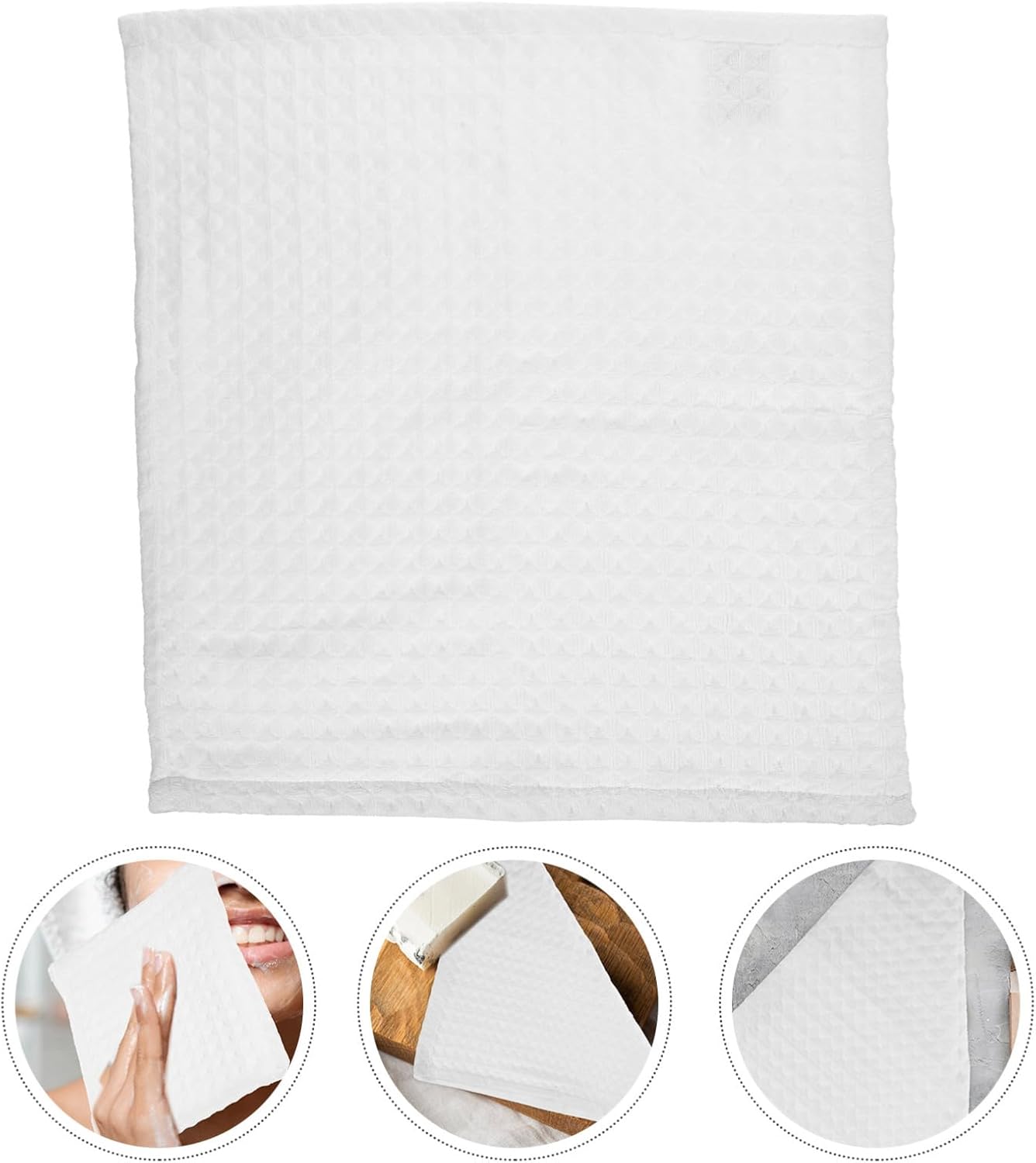2-Piece Soft Waffle Face Towels for Fast Absorption Skin-Friendly