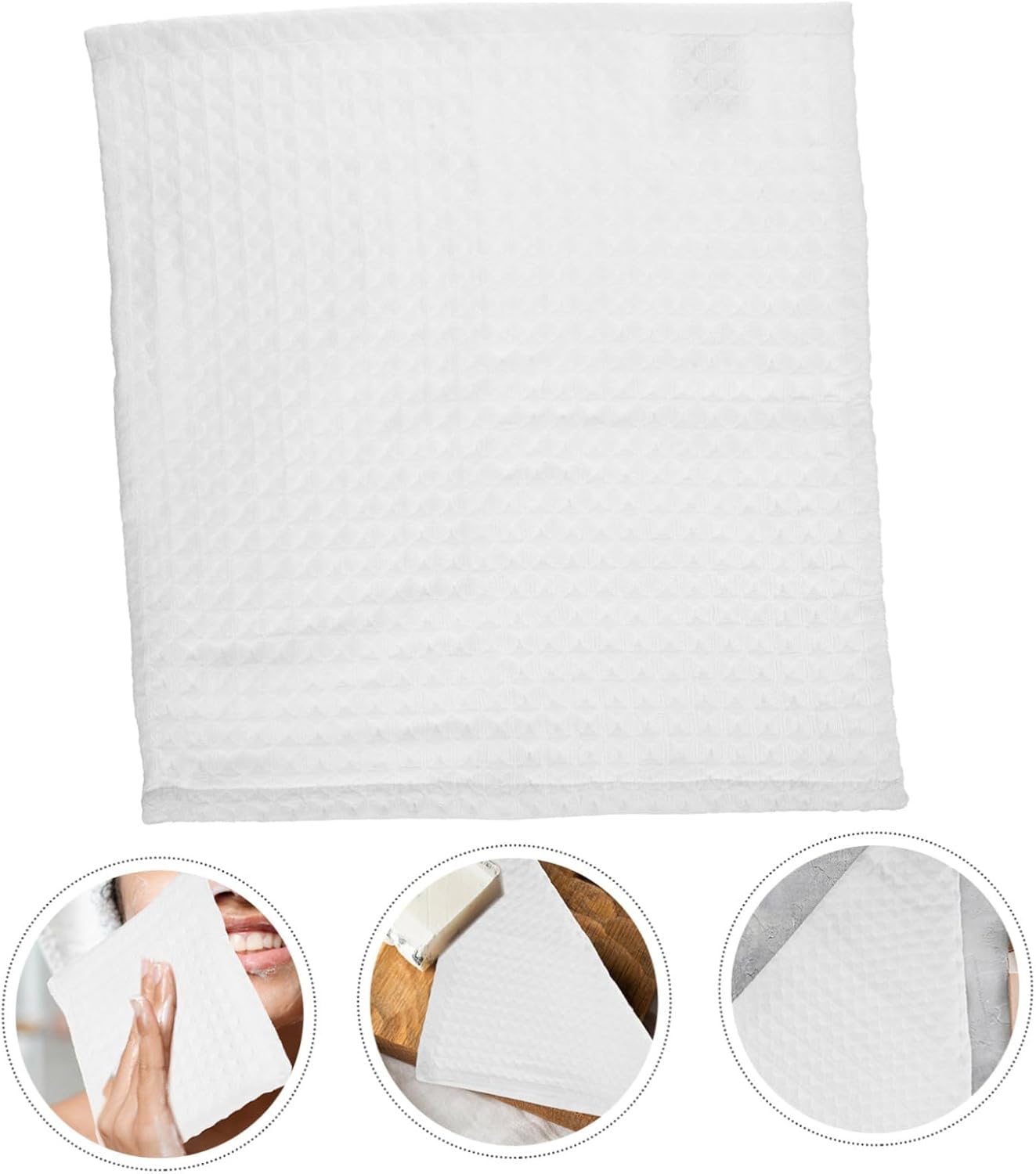 2-Piece Soft Honeycomb Face Towels for Daily Use