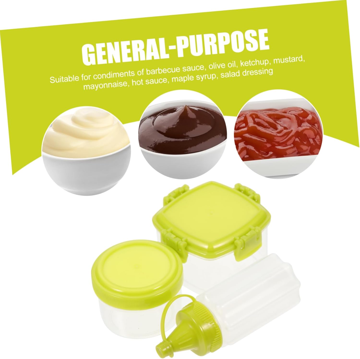 Homoyoyo 12-Piece Condiment Squeeze Bottles Set - Compact Durable