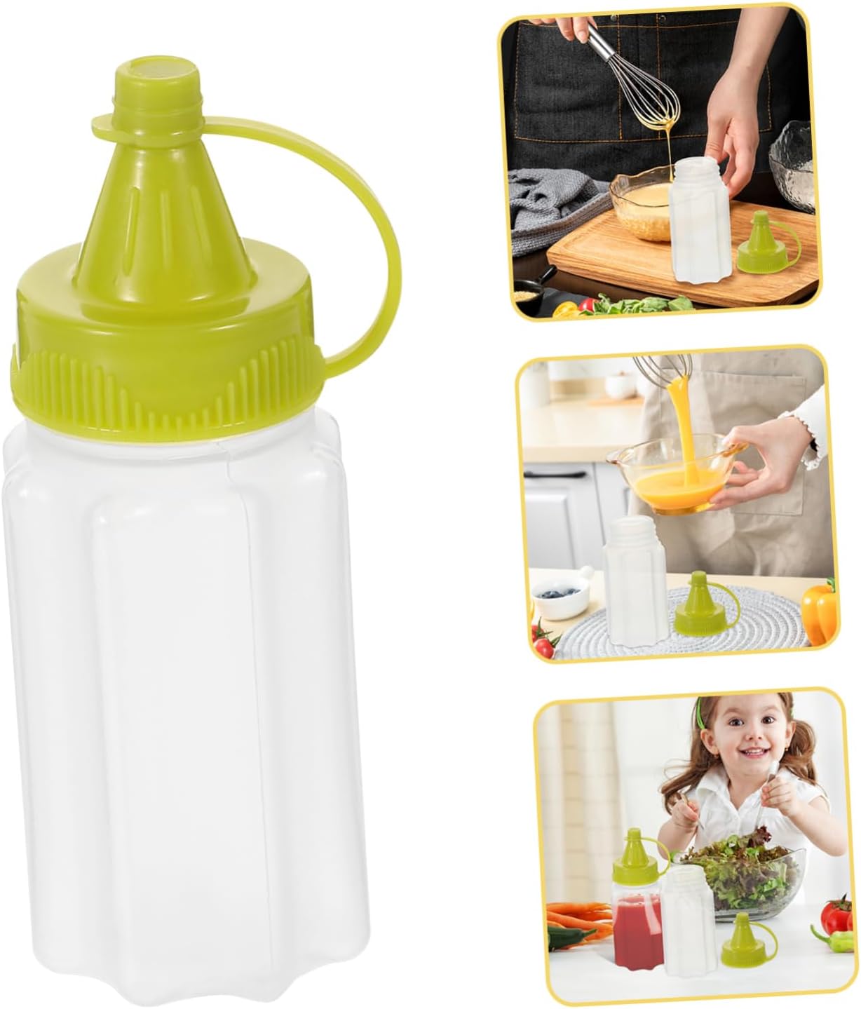 4-PCS Squeeze Condiment Bottles