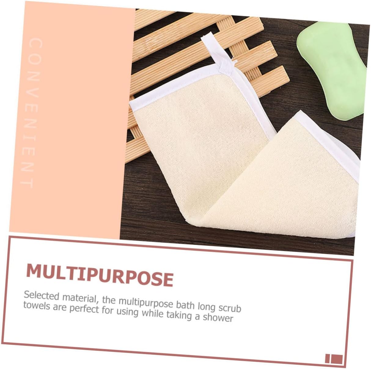 4-Piece Exfoliating Body Scrubbing Towels for Deep Skin Care