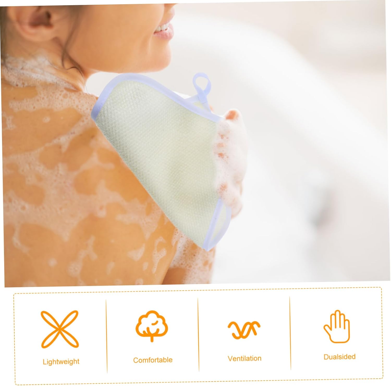 4-Piece Dual-Sided Exfoliating Washcloths for Body Face