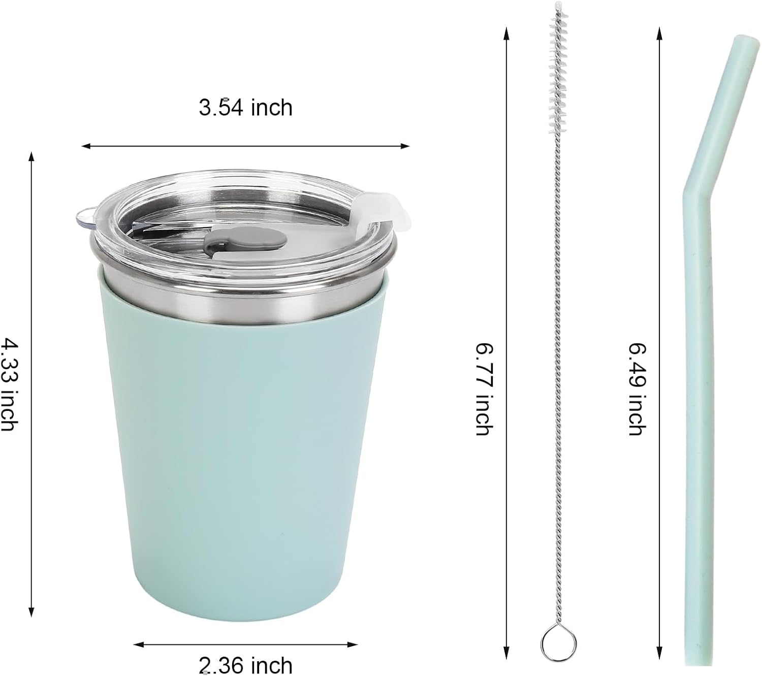 Sturdy Spill-Proof Kids Sippy Cups with Silicone Straws