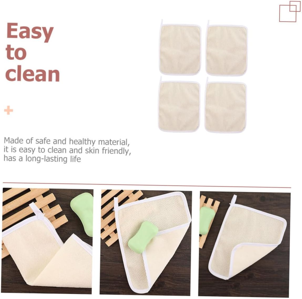 Perfect Exfoliating Washcloth Set for Deep Body scrubbing